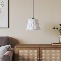 Ceiling Lamp Shade White £15x12 cm Wicker