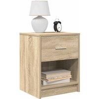 Bedside Cabinet with Drawer Sonoma Oak 40x34x50 cm