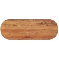 Table Top 110x40x2.5 cm Oval Solid Wood Acacia