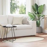Area Rug Cream 80x150 cm Polyester Non-Slip