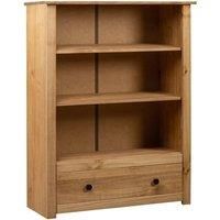 Bookcase 80x35x110 cm Solid Pine Wood Panama Range
