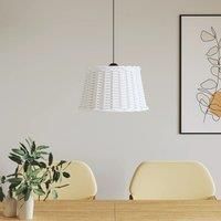 Ceiling Lamp Shade White £45x28 cm Wicker