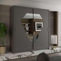 Modern Wardrobe - Double Sliding Wardrobe W-203cm x H-216cm x D-62cm