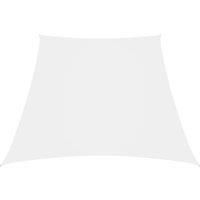 Sunshade Sail Oxford Fabric Trapezium 3/5x4 m White