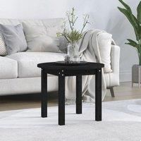 Coffee Table Black 55x45 cm Solid Wood Pine
