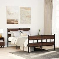 Bed Frame without Mattress with Headboard and Footboard 120x200 cm