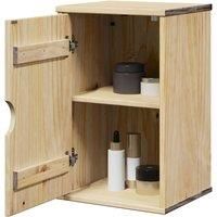 Bathroom Wall Cabinet OTTA 35x30x55 cm Solid Wood Pine