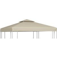 Gazebo Cover Canopy Replacement 310 g / m Beige 3 x 3 m