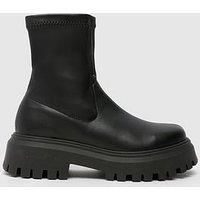 Schuh Amiyah Chunky Sock Boot - Black
