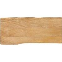 Table Top 90x40x2.5 cm Live Edge Solid Wood Mango