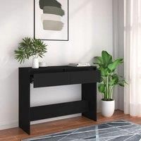 Console Table Black 100x35x76.5 cm Engineered Wood