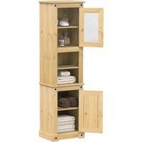 Bathroom Cabinet Corona 50x40x185 cm Solid Wood Pine