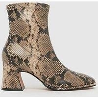 Schuh Brenna Round Toe Sock Boot - Print
