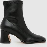 Schuh Brenna Round Toe Sock Boot - Black
