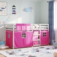 Bunk Bed without Mattress Pink 80x200 cm Solid Wood Pine