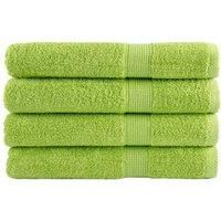 Premium Towels SOLUND 4 pcs Apple Green 100x200 cm 600 gsm