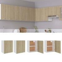 Hanging Cabinets 2 pcs Sonoma Oak 50x31x60 cm Engineered Wood