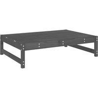 Garden Footstool Grey 120x80 cm Solid Wood Pine