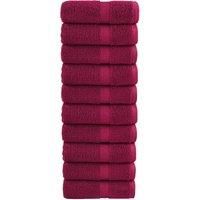 Premium Soap Towels SOLUND 10pcs Bordeaux 30x30cm 600gsm