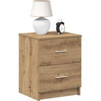 Bedside Cabinets 2 pcs with 2 Drawers Artisan Oak 40x36x50 cm