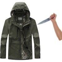 Self-Defense Anti-Cutting Stab-Resistant Men Jacket, Flexible Hacking Invisible Military Tactics