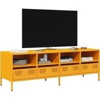 TV Cabinet Mustard Yellow 135x39x43.5 cm Cold-rolled Steel