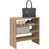 Shoe Racks 2 pcs Stackable Artisan Oak 60x30x30.5 cm