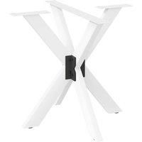 Dining Table Leg Spider Shape White 85x85x(72-73) cm Steel