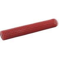 Chicken Wire Fence Steel with PVC Coating 10x1 m Red