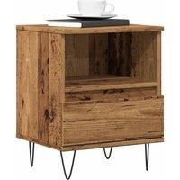 Bedside Cabinet Old Wood 40x35x50 cm Engineered Wood