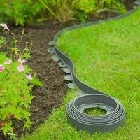Nature Garden Border Edging 5cmx10m Grey