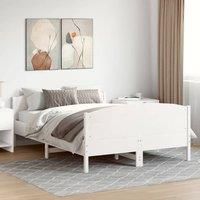 Bed Frame without Mattress White 160x200 cm Solid Wood Pine