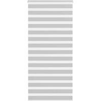 Zebra Blind Light Grey 100x200 cm Fabric Width 95.9 cm Polyester