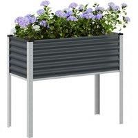Garden Planter Anthracite 100x41x90 cm Steel