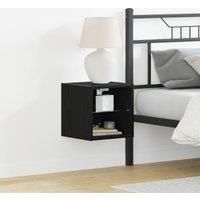LED TV Cabinet 2 pcs Black Oak 30x28,5x30 cm Engineered Wood