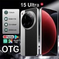 HOT 15 Ultra Smartphone 5G Dual SIM 8000mAh Cell Phone 22G+2TB Cellphone Unlocked Global Version 7.3HD Android Mobile Phones