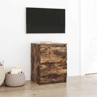 TV Cabinet Smoked Oak 40x35x54 cm Engineered Wood