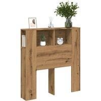 Headboard Cabinet Artisan Oak 100x19x104.5 cm Engineered Wood