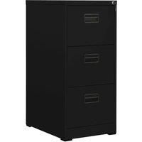 Filing Cabinet Black 46x62x102.5 cm Steel