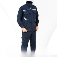 Thickened Denim Reflective Welding Plus Size Work Suit Mechanical Car Maintenance Wear-Resistant And