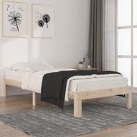 Bed Frame Solid Wood Pine 90x200 cm