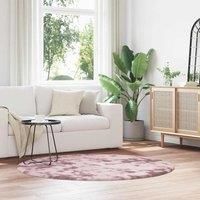 Shaggy Rug High Pile NAVARRA Dusty Pink 160x160 cm Polyester