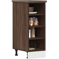 Bottom Cabinet Brown Oak 30x44,5x81,5 cm Engineered Wood