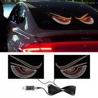 Car Devil's Eye, Car Lights, Car Sedans, SUVs, Rear Windows, Car Stickers, LED Dynamic Display