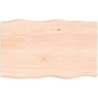 Table Top 80x50x(2-4) cm Untreated Solid Wood Live Edge