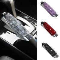 2024 Universal Crystal Car Handbrake Covers Anti-slip Auto Gear Shift Collars Diamond Car Bling