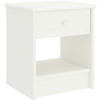 Bedside Cabinet White 35x30x40 cm Solid Pinewood