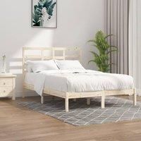 Bed Frame Solid Wood 120x190 cm Small Double