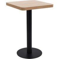 Bistro Table Light Brown 50x50 cm MDF