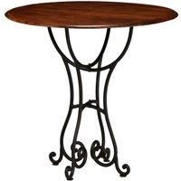 Dining Table Solid Acacia Wood with Honey Finish 80x76 cm